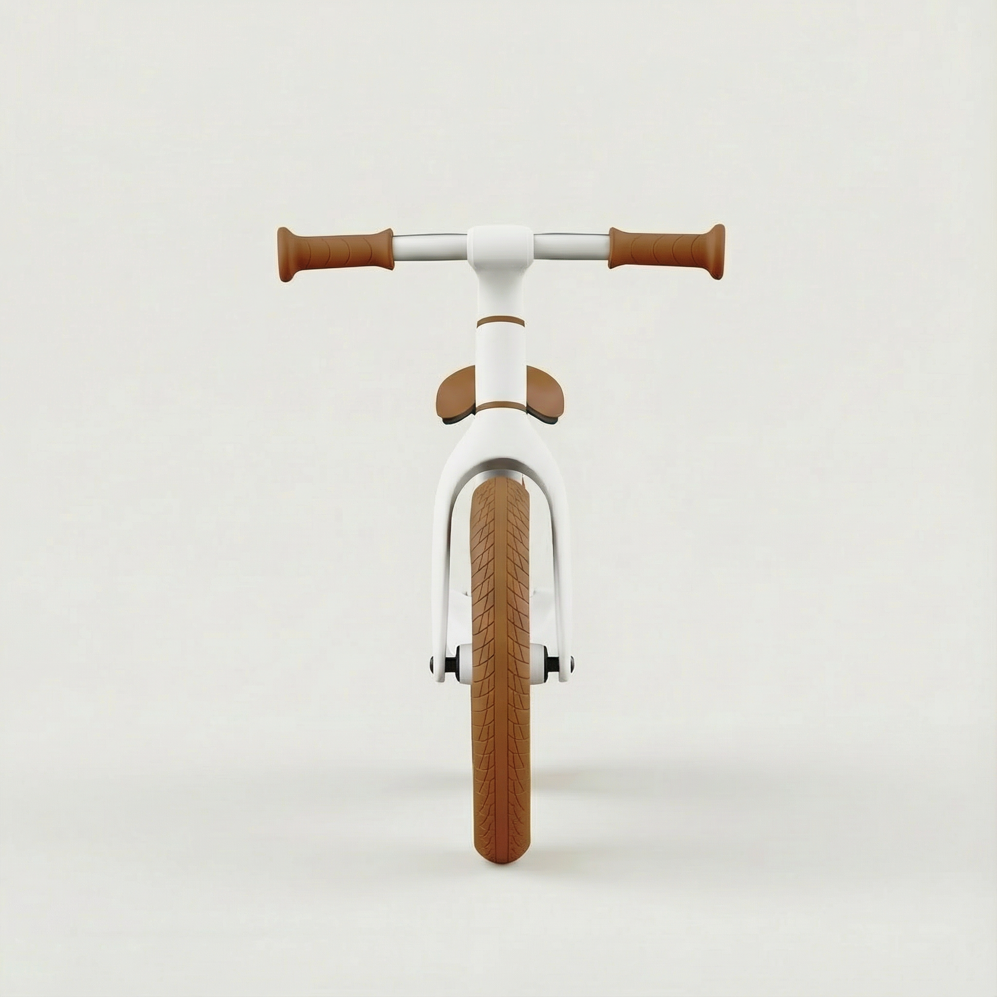 Children's white balance bike front view