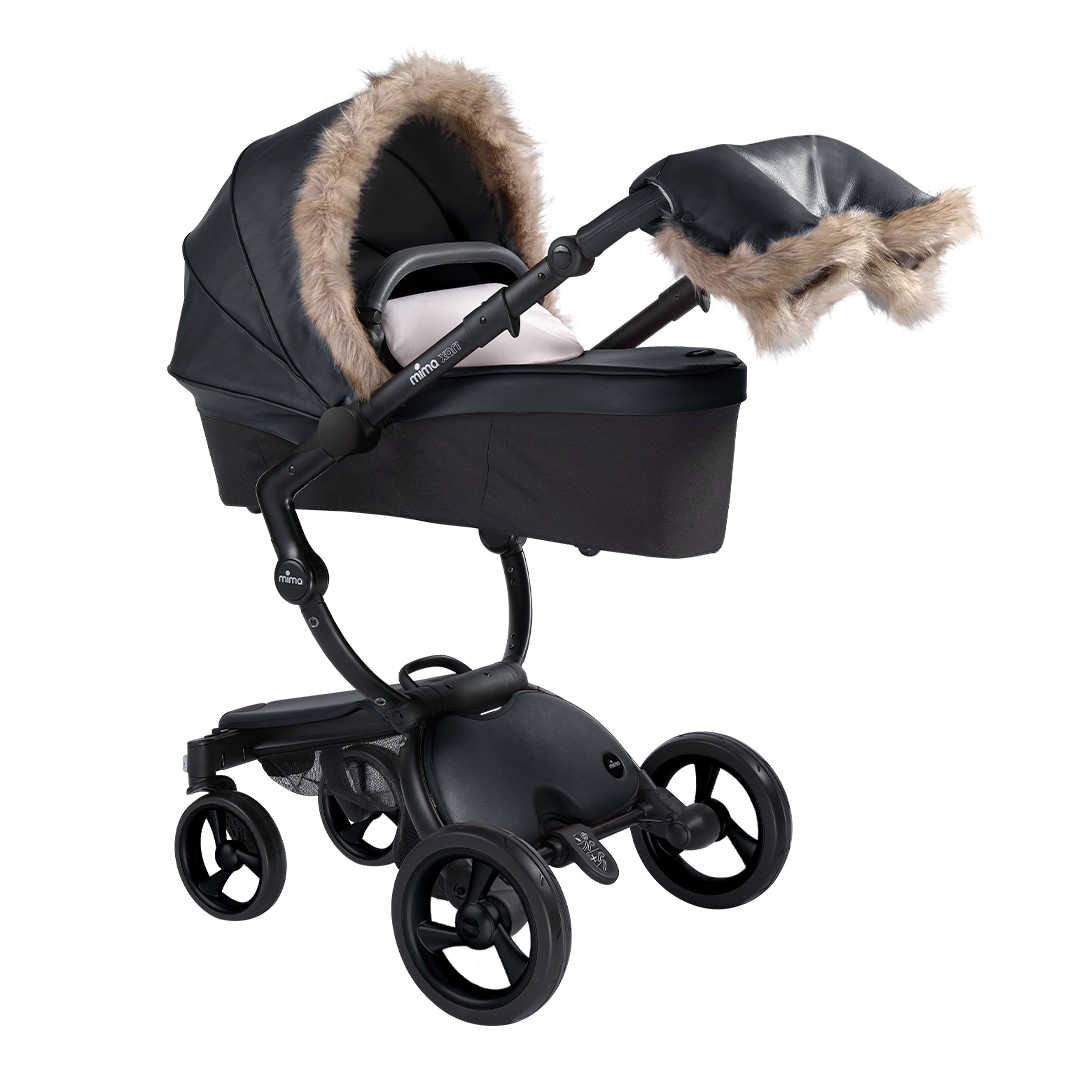 Black Winter Outfit on carrycot