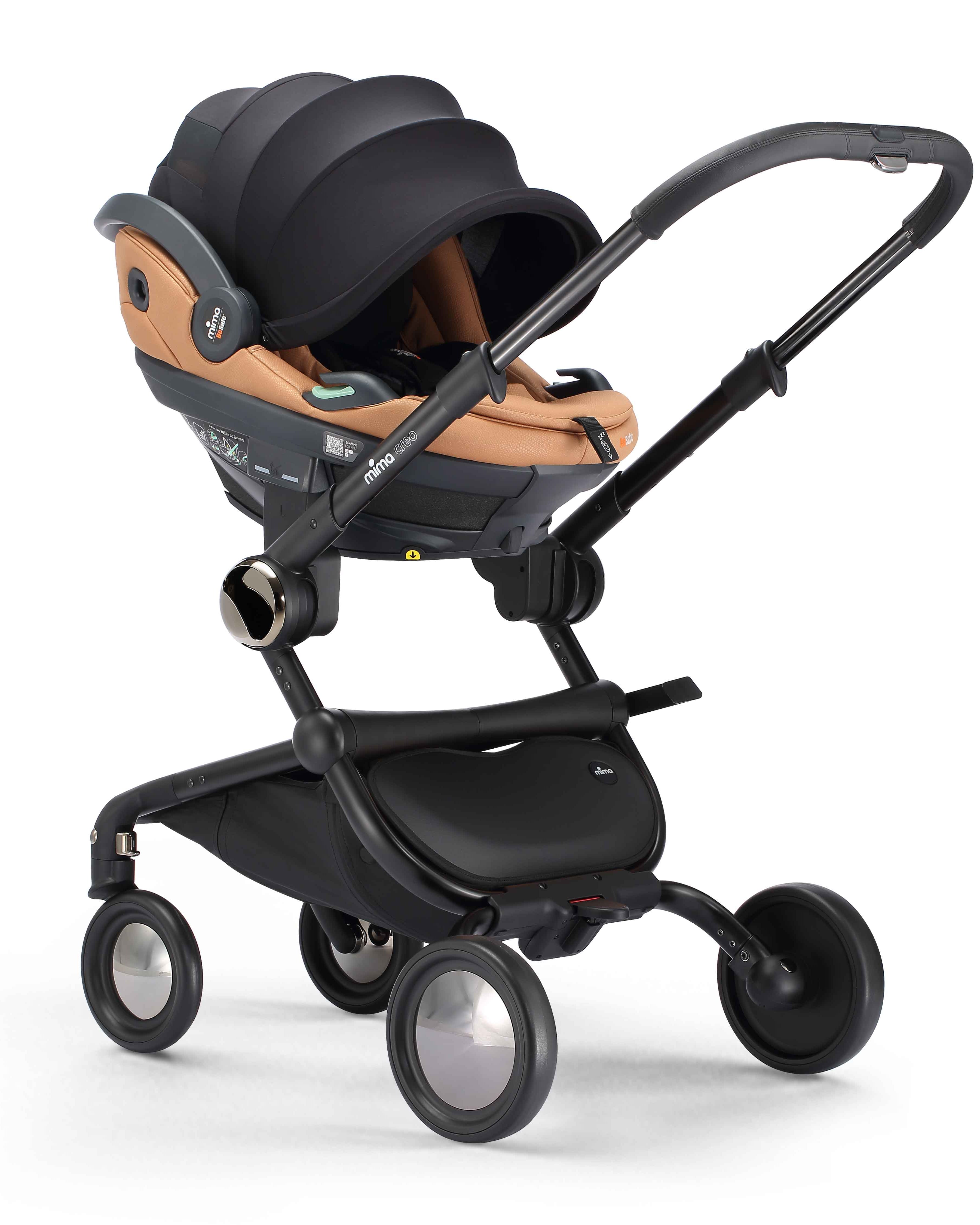 mima creo black with carseat adapters