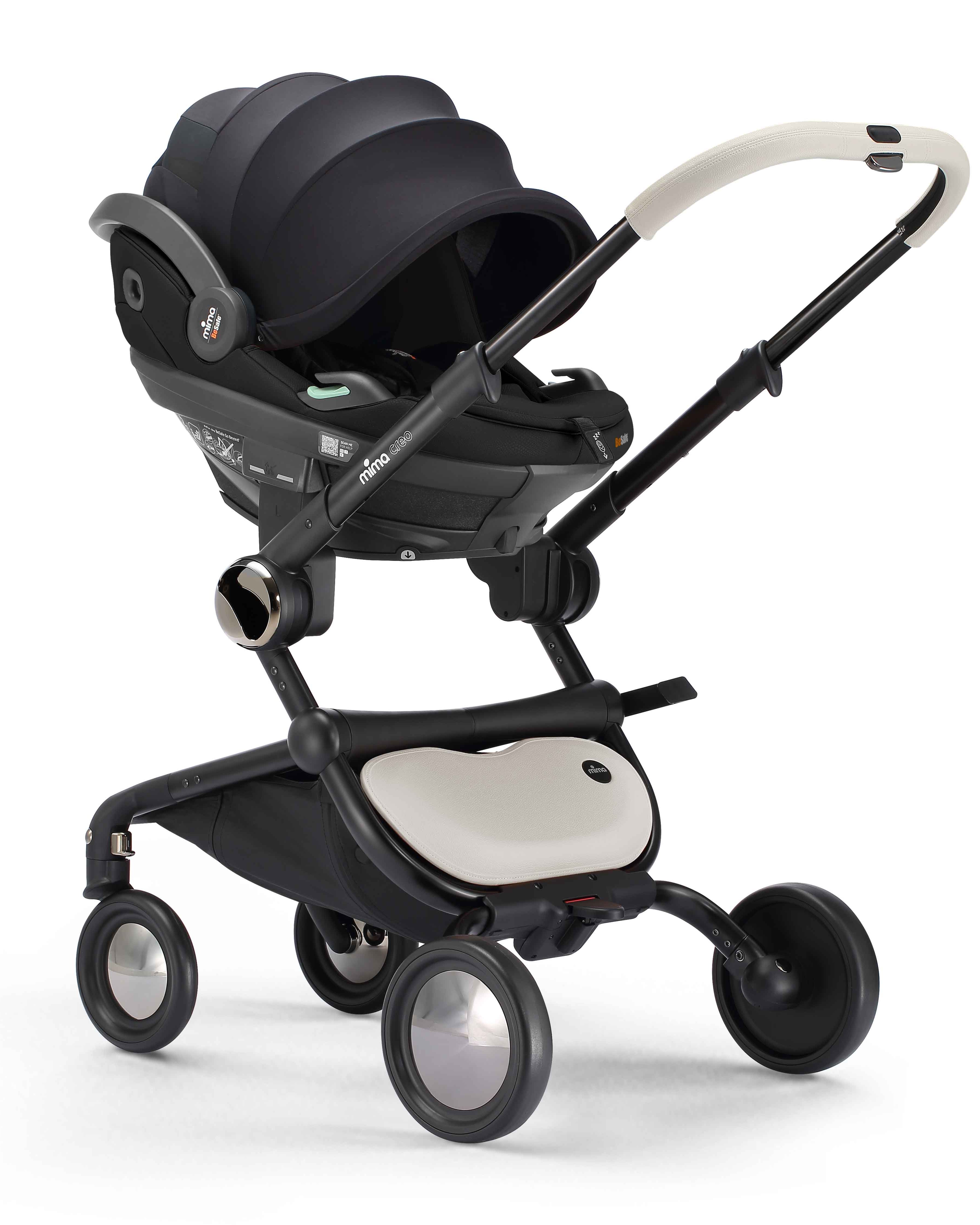 mima creo white with carseat adapters