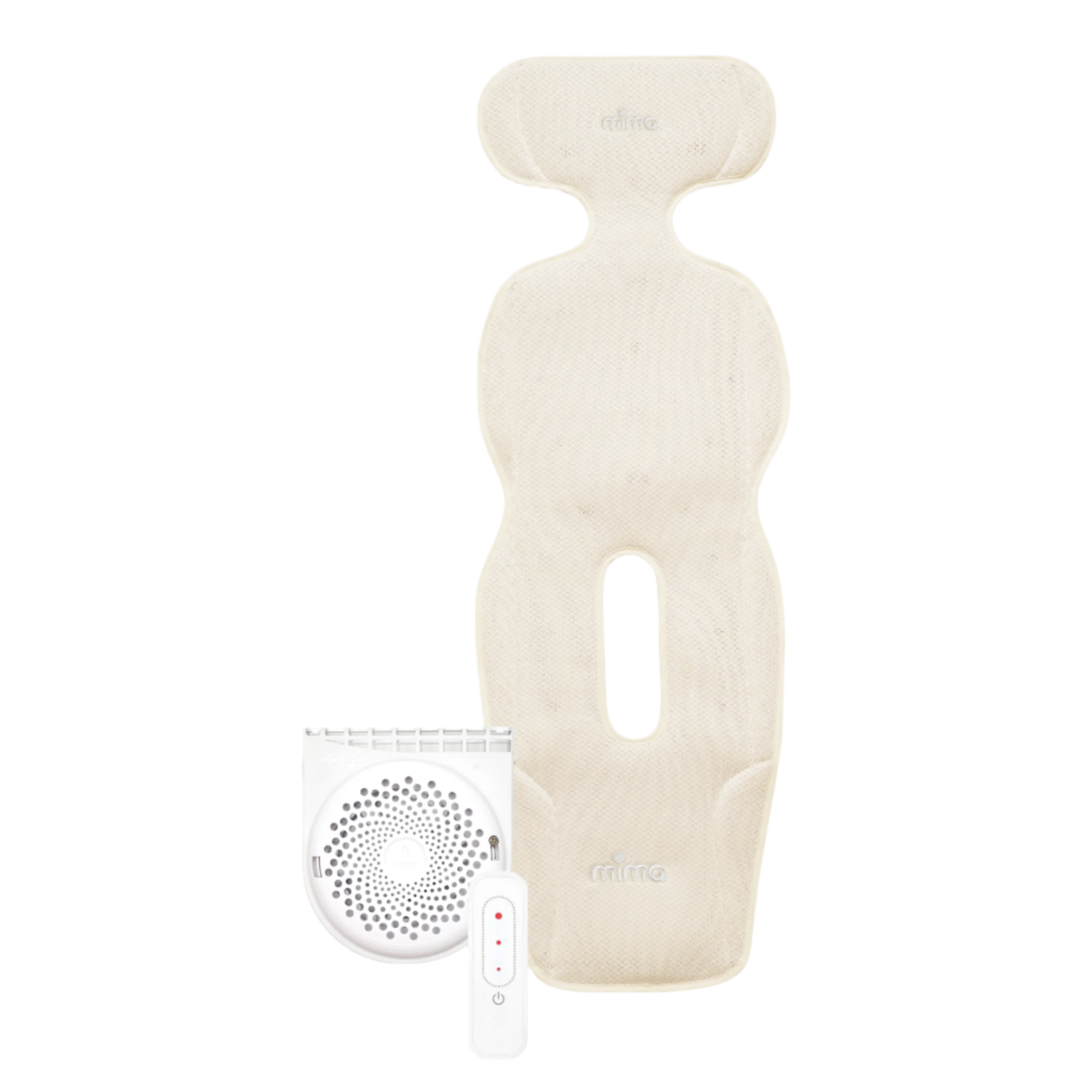 mima flo donut seat pad in beige, front view